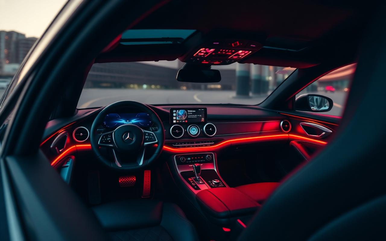 Cockpit digital, materiale premium